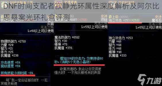 DNF时间支配者寂静光环属性深度解析及阿尔比恩悬案光环礼盒评测